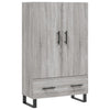 Grauer Schrank Milos 69,5x31x115cm (Holz)