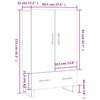 Grauer Schrank Milos 69,5x31x115cm (Holz)