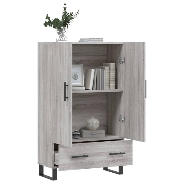 Grauer Schrank Milos 69,5x31x115cm (Holz)