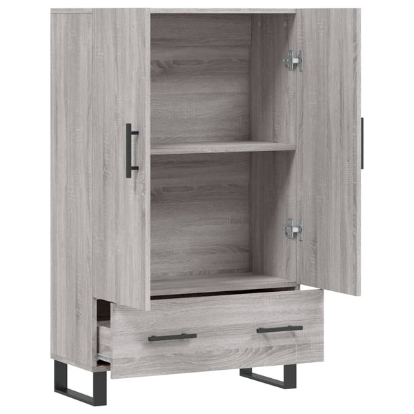 Grauer Schrank Milos 69,5x31x115cm (Holz)