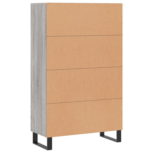 Grauer Schrank Milos 69,5x31x115cm (Holz)