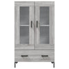 Harmaa kaappi Tralia 69,5x31x115cm (puinen)