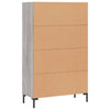 Harmaa kaappi Tralia 69,5x31x115cm (puinen)