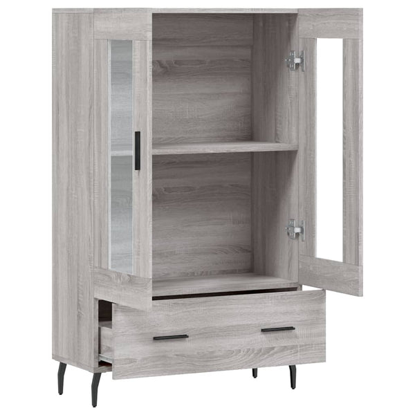 Grauer Schrank Delcel 69,5x31x115cm (Holz)