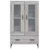 Grauer Schrank Delcel 69,5x31x115cm (Holz)