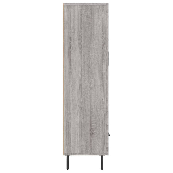 Grauer Schrank Delcel 69,5x31x115cm (Holz)