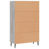 Grauer Schrank Delcel 69,5x31x115cm (Holz)