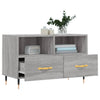 Graues TV-Möbel Zozonte 80x36x50cm (Holz)