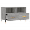 Graues TV-Möbel Zozonte 80x36x50cm (Holz)