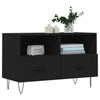 Schwarzes TV-Möbel Tihenea 80x36x50cm (Holz)