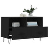 Schwarzes TV-Möbel Tihenea 80x36x50cm (Holz)