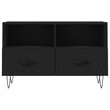 Schwarzes TV-Möbel Tihenea 80x36x50cm (Holz)