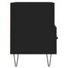 Schwarzes TV-Möbel Tihenea 80x36x50cm (Holz)