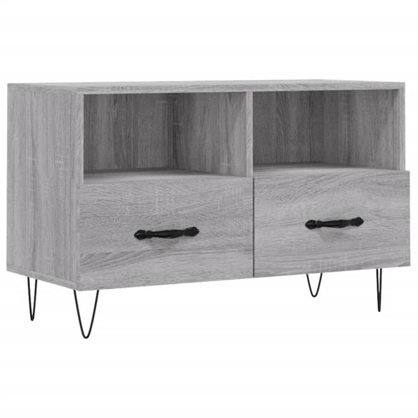 Graues TV-Möbel Tihenea 80x36x50cm (Holz)
