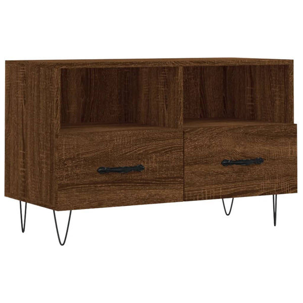 TV-Möbel aus brauner Eiche Tihenea 80x36x50cm (Holz)