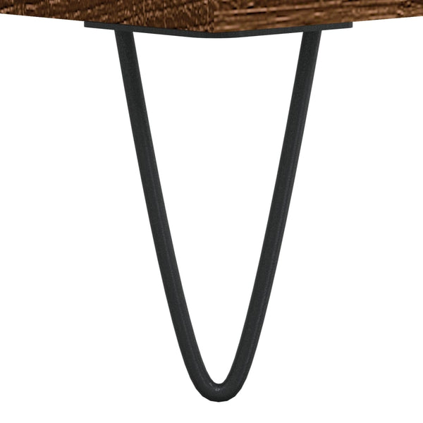 TV-Möbel aus brauner Eiche Tihenea 80x36x50cm (Holz)