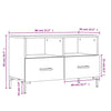 Weißes TV-Lowboard Ivascu 80x36x50cm (Holz)
