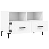 Weißes TV-Lowboard Ivascu 80x36x50cm (Holz)