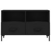 Schwarzes TV-Möbel Ivascu 80x36x50cm (Holz)