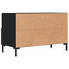 Schwarzes TV-Möbel Ivascu 80x36x50cm (Holz)