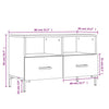 Graues TV-Möbel Ivascu 80x36x50cm (Holz)