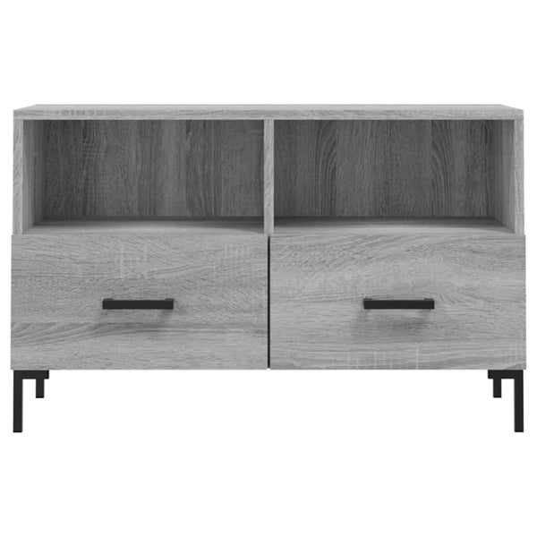Graues TV-Möbel Ivascu 80x36x50cm (Holz)