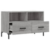 Graues TV-Möbel Ivascu 80x36x50cm (Holz)