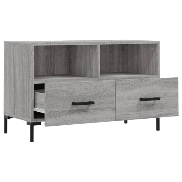 Graues TV-Möbel Ivascu 80x36x50cm (Holz)