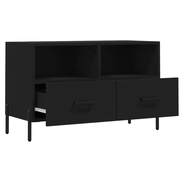 Schwarzer TV-Schrank Drdp 80x36x50cm (Holz)