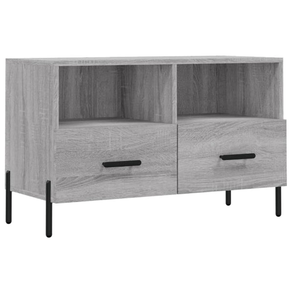 Graues TV-Möbel Drdp 80x36x50cm (Holz)