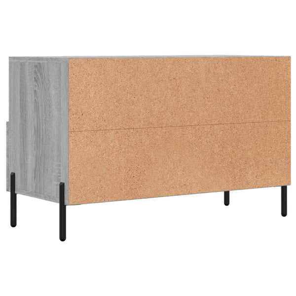 Graues TV-Möbel Drdp 80x36x50cm (Holz)