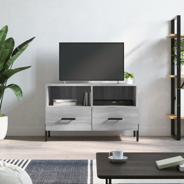 Graues TV-Möbel Drdp 80x36x50cm (Holz)