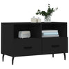 Schwarzes TV-Möbel Hergane 80x36x50cm (Holz)