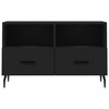 Schwarzes TV-Möbel Hergane 80x36x50cm (Holz)