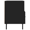 Schwarzes TV-Möbel Hergane 80x36x50cm (Holz)