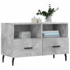 Betongrauer TV-Schrank Hergane 80x36x50cm (Holz)