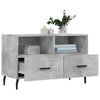 Betongrauer TV-Schrank Hergane 80x36x50cm (Holz)