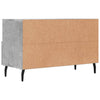 Betongrauer TV-Schrank Hergane 80x36x50cm (Holz)