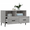 Graues TV-Möbel Hergane 80x36x50cm (Holz)