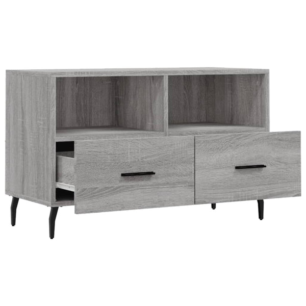 Graues TV-Möbel Hergane 80x36x50cm (Holz)