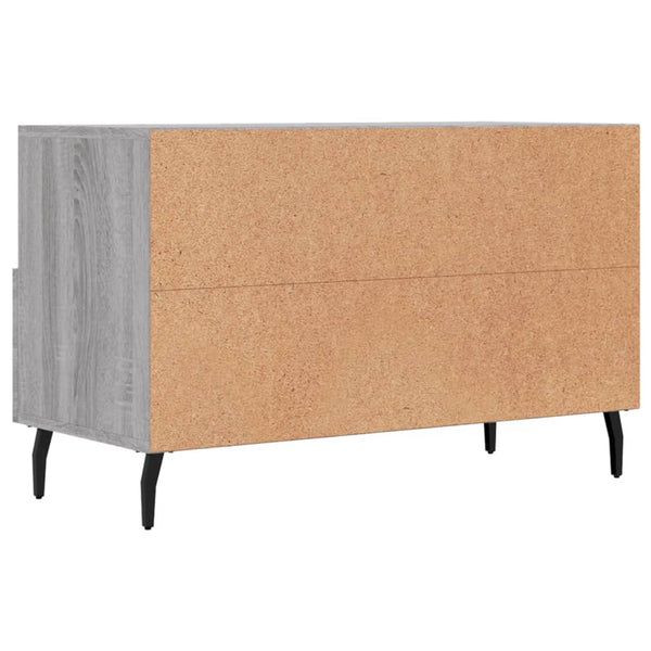 Graues TV-Möbel Hergane 80x36x50cm (Holz)