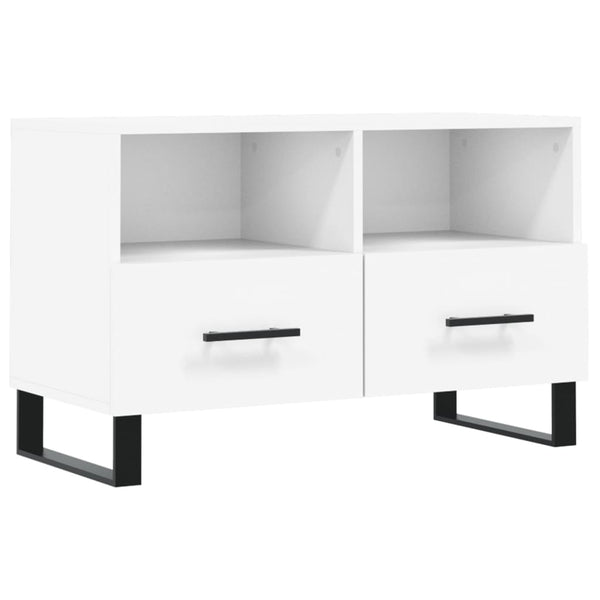 Weißer TV-Unterschrank Azarie 80x36x50cm (Holz)