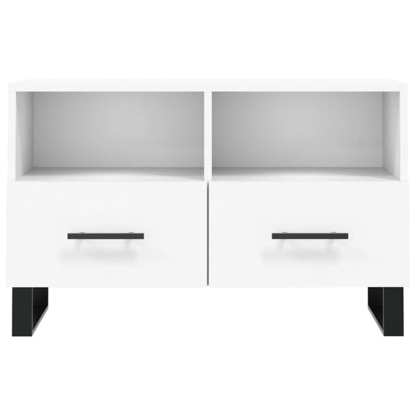 Weißer TV-Unterschrank Azarie 80x36x50cm (Holz)