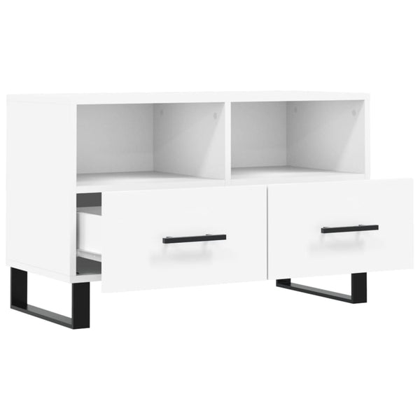 Weißer TV-Unterschrank Azarie 80x36x50cm (Holz)