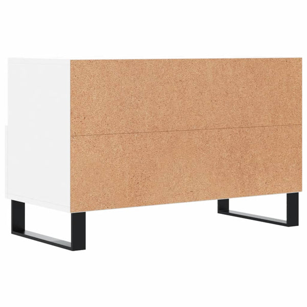 Weißer TV-Unterschrank Azarie 80x36x50cm (Holz)