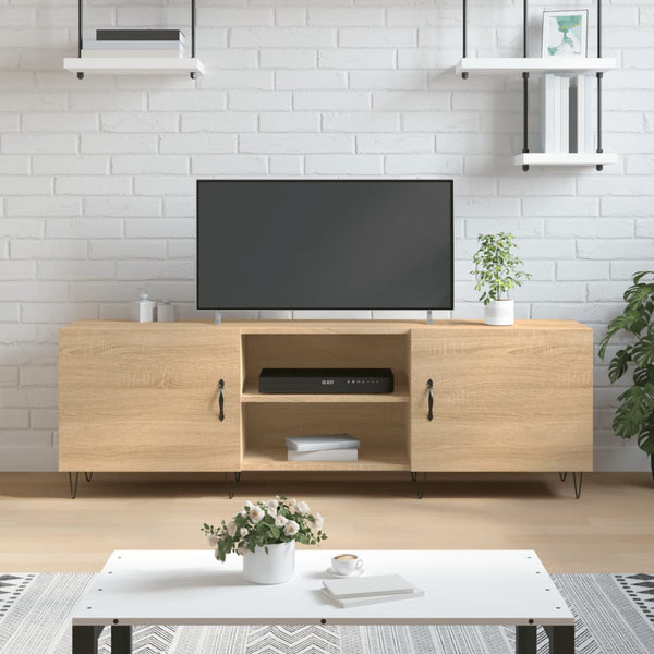 TV-Lowboard Maureen Sonoma Eiche 150x30x50cm (Holz)