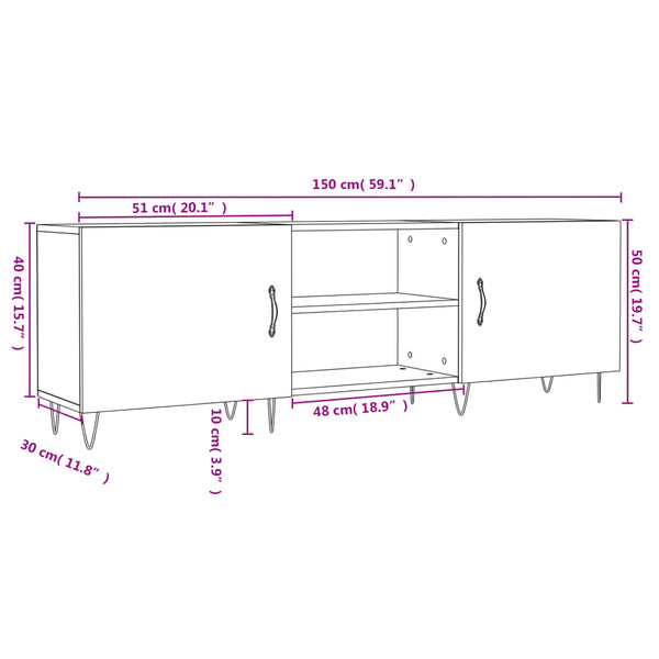 Savutammi TV-Möbel Maureen 150x30x50cm (Holz)