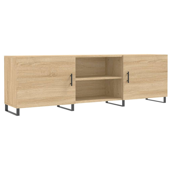 TV-Lowboard Egeto Sonoma Eiche 150x30x50cm (Holz)