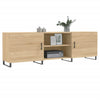TV-Lowboard Egeto Sonoma Eiche 150x30x50cm (Holz)