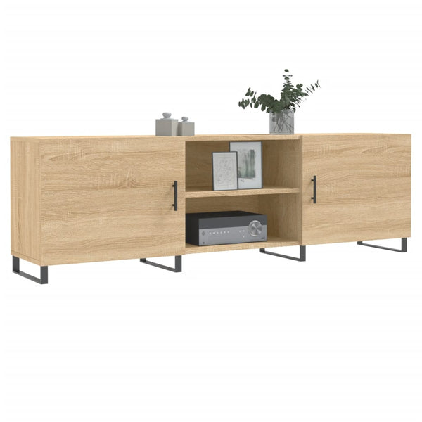 TV-Lowboard Egeto Sonoma Eiche 150x30x50cm (Holz)